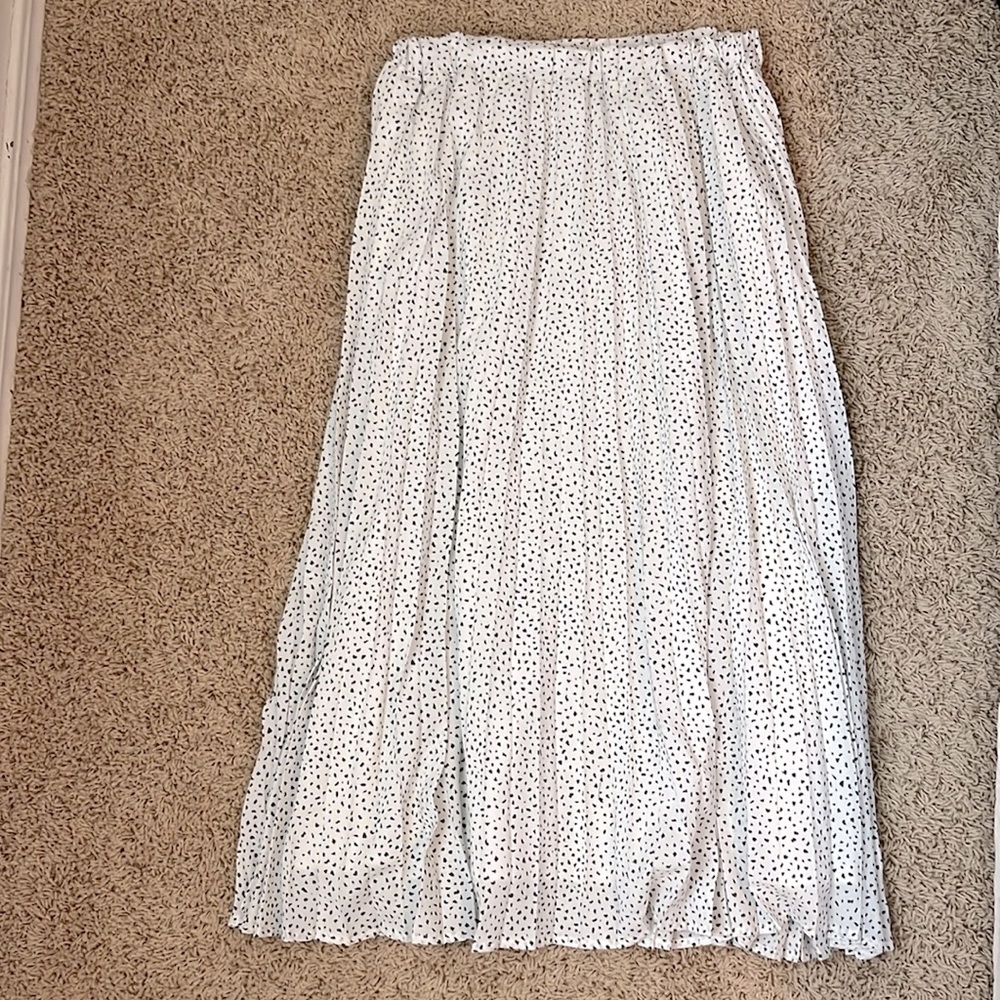 Pleated Midi Skirt